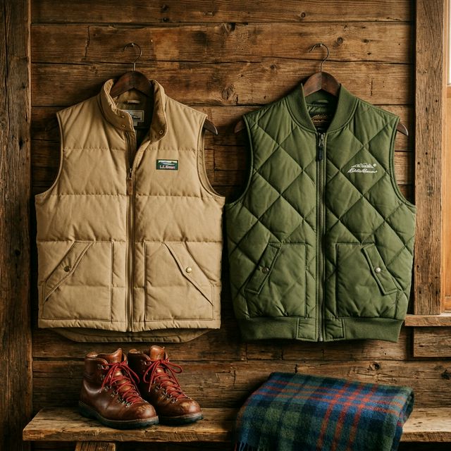 「L.L.Bean」vs「エディー・バウアー」ダウンベスト比較！伝統と革新、一生モノはどっち？