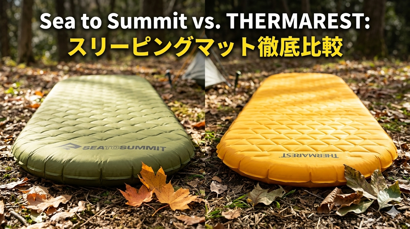 「シートゥサミット」vs「サーマレスト」比較！登山・キャンプで快眠できるマットはどっち？