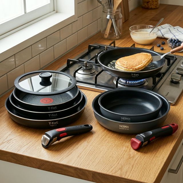 T-fal（ティファール） vs サーモス（Thermos）：取っ手のとれるフライパンセットの真実